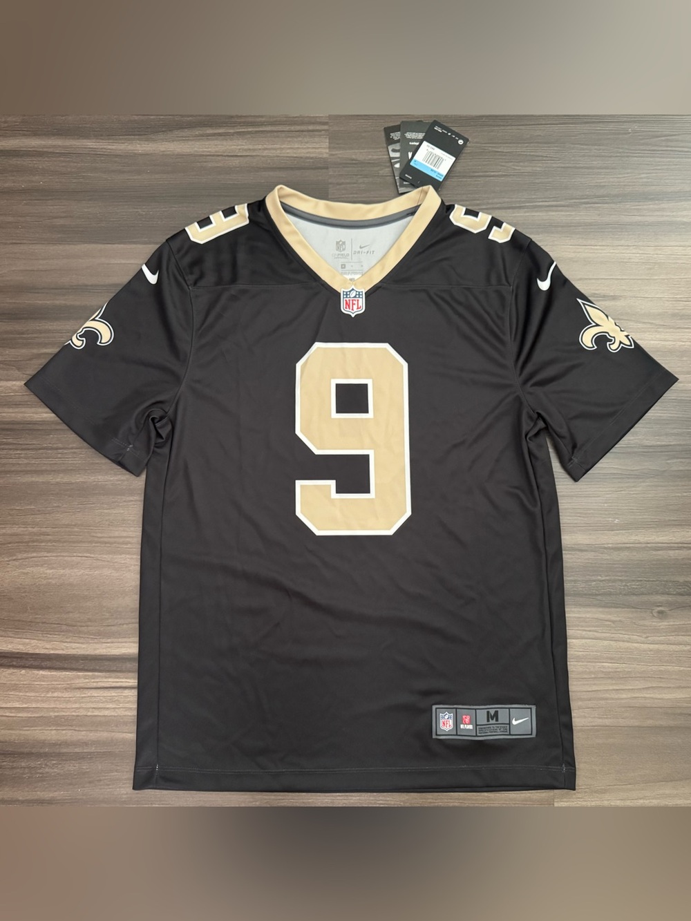 Nike New Orleans Saints Drew Brees #9 NFL Dri Fit Home Jersey Men Medium